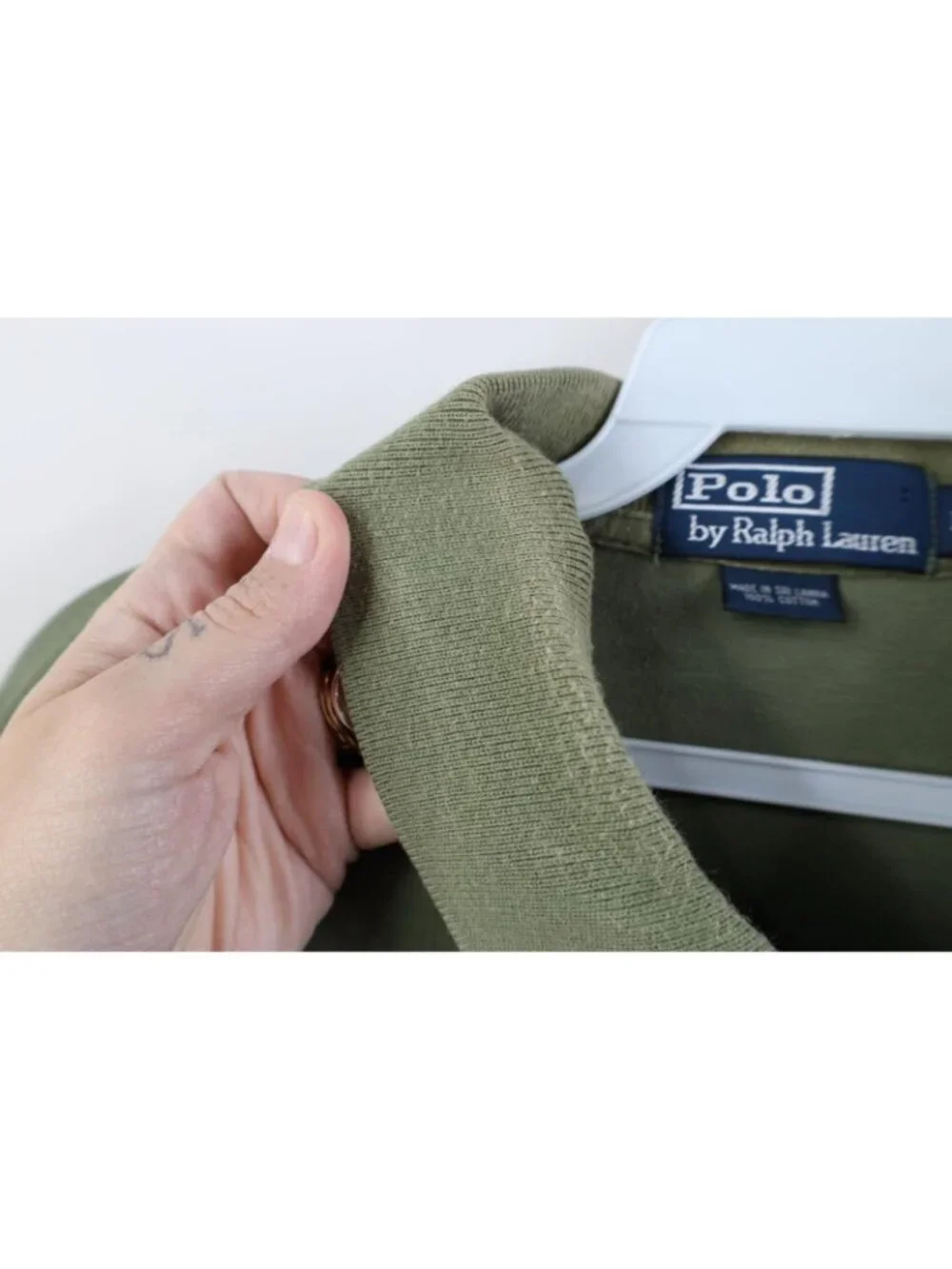 Vtg 90s Ralph Lauren Mens Large Faded Soft Cotton Touch Golf Polo Shirt Green